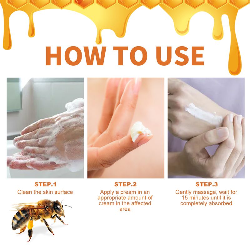 Bee Venom Leather For Redness Itching Of Moss On Hand Foot Moisturizing And Smooth Skin Care Cream_voghion.com