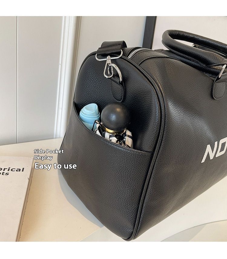 Kostengünstige Leder-Fitness-Frauen-koreanische Cross-Body-Sport-Minimalist-Briefgepäck-Reisetasche mit großer Kapazität_voghion.com