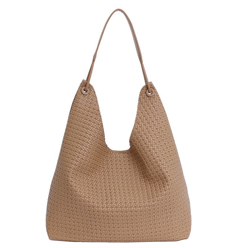 Borsa tote alla moda da donna, grande capacità, design leggero, borsa a tracolla versatile per lavoro e pendolarismo_voghion.com
