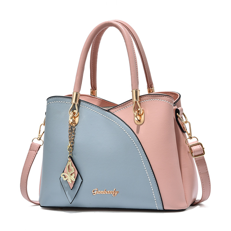 Sac à main tendance de grande capacité pour femmes d'âge moyen, nouvelle collection 2024, à bandoulière simple et contrastée_voghion.com