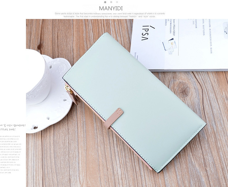 Portafogli lunghi da donna Portafogli sottili di nuova tendenza Pochette da donna Porta carte di credito da donna_voghion.com
