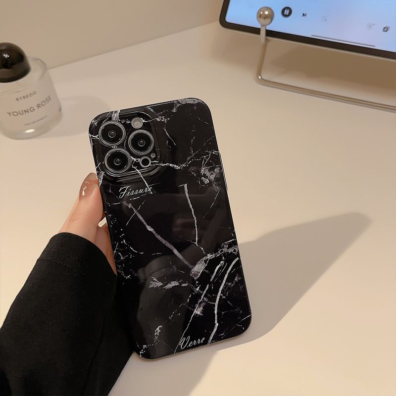 Black And White Ink Blending Suitable For 14 Promax Phone Cases, Iphone 13 Minimalist 11 Hard 16 Film IPhone Cold 15_voghion.com