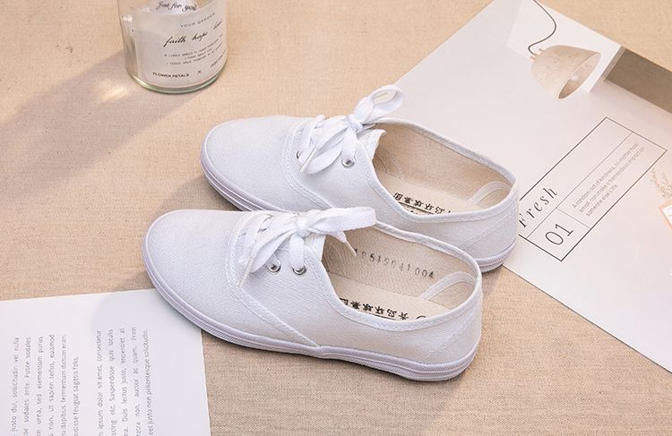 Kinder Canvas Schnürsenkel 61 Weiße Schuhe_voghion.com