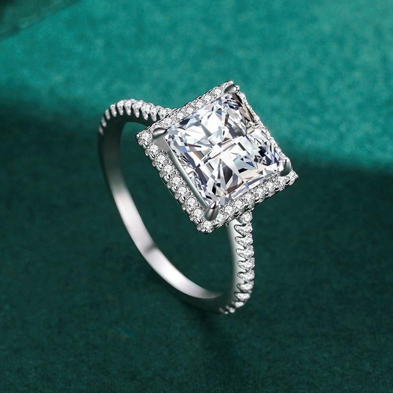 Tancise klassischer Zirkon-Silberring für Damen, Schmuck, Hochzeit, Versprechen, Party, Geschenk_voghion.com