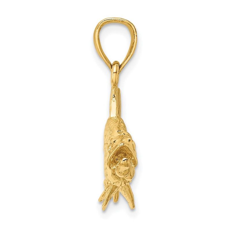 14K 3-D Textured Oxeye Tarpon Fish Charm_voghion.com