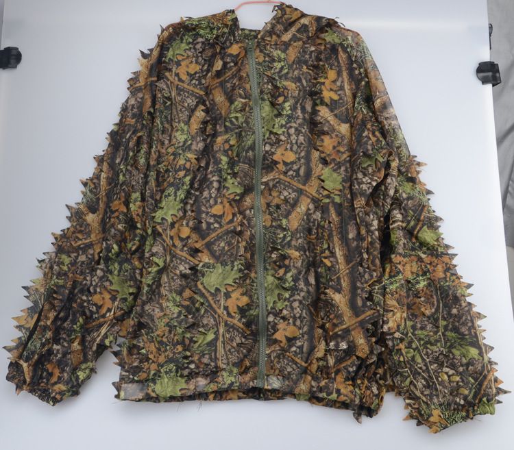Plus Size 3D Camouflage Bionic Leaf Cloak Camouflage Ghillie Suit Camouflage Bird Watching Suit Hunting Suit_voghion.com