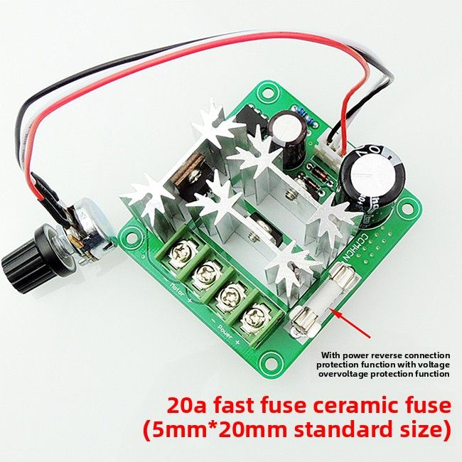 Contrôleur de moteur CCMHCN PWM, régulateur de moteur CC PLC 6 V, 12 V, 36 V, 60 V, 90 V, 15 A_voghion.com