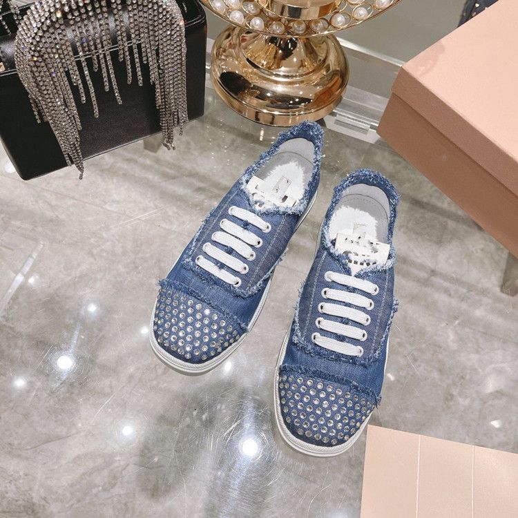 Scarpe da tavola casual da donna in tela con lacci e taglio basso, novità di inizio primavera 2022, di alta qualità_voghion.com