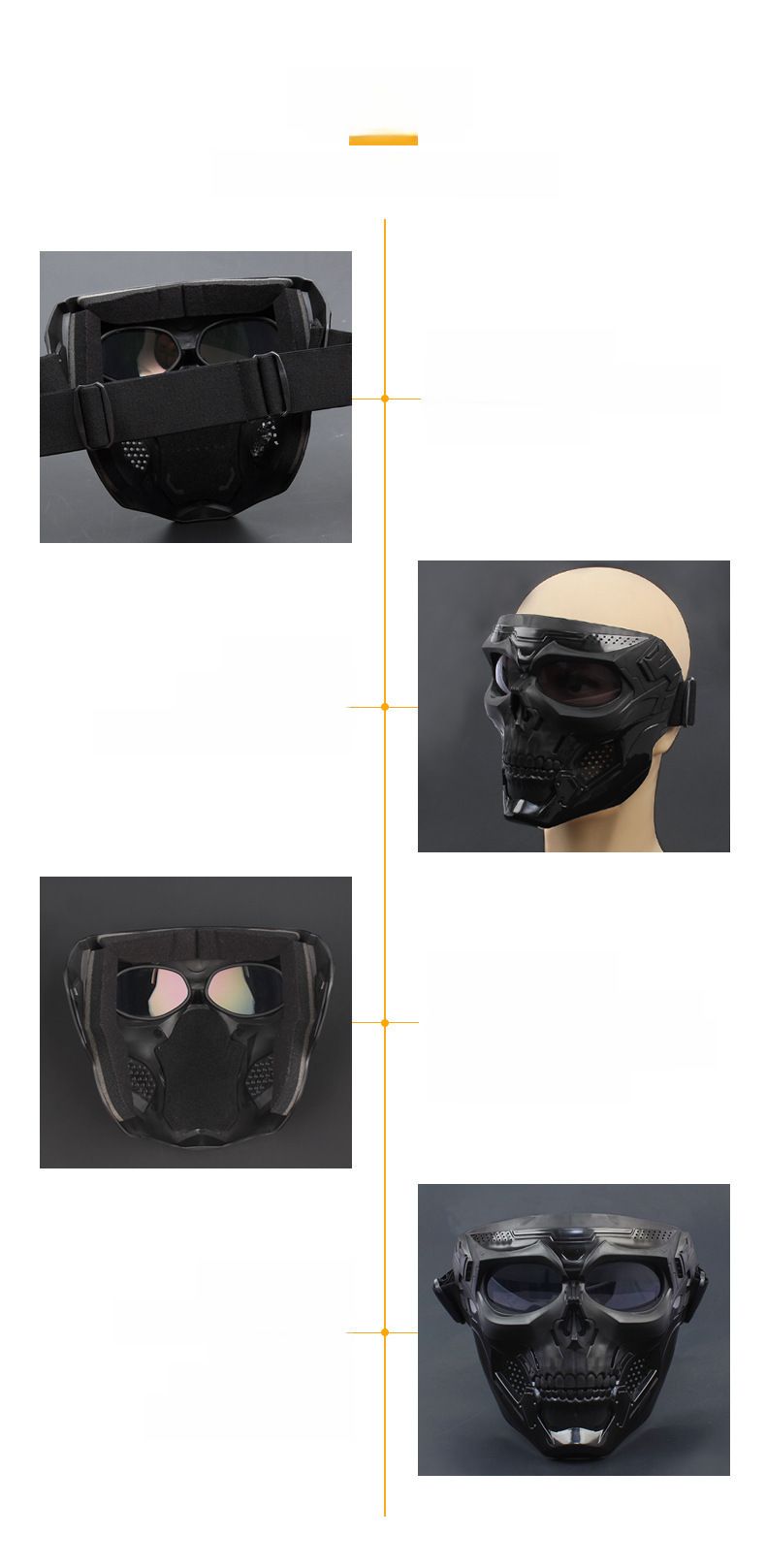 Cycling Eyewear New Goggles Mask Skull Head Motocross Outdoor Sports Riding Wind And Sand Goggles Tactical Mask_voghion.com