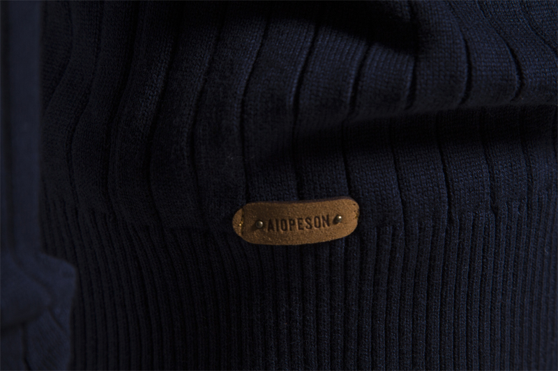 2025 Neue Herbst Zipper Pullover Pullover Für Männer Hohe Qualität Warme Winter Stehkragen Baumwolle Gestrickte Pullover Männer_voghion.com
