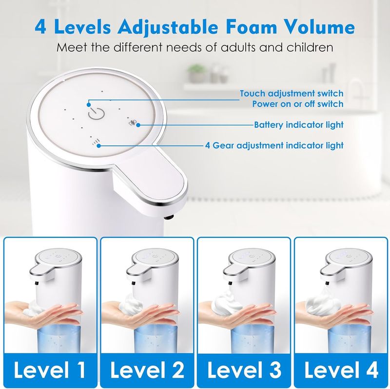 Otomatik Köpük Sabunluk - 400 ml 4 Kademeli Ayarlanabilir_voghion.com