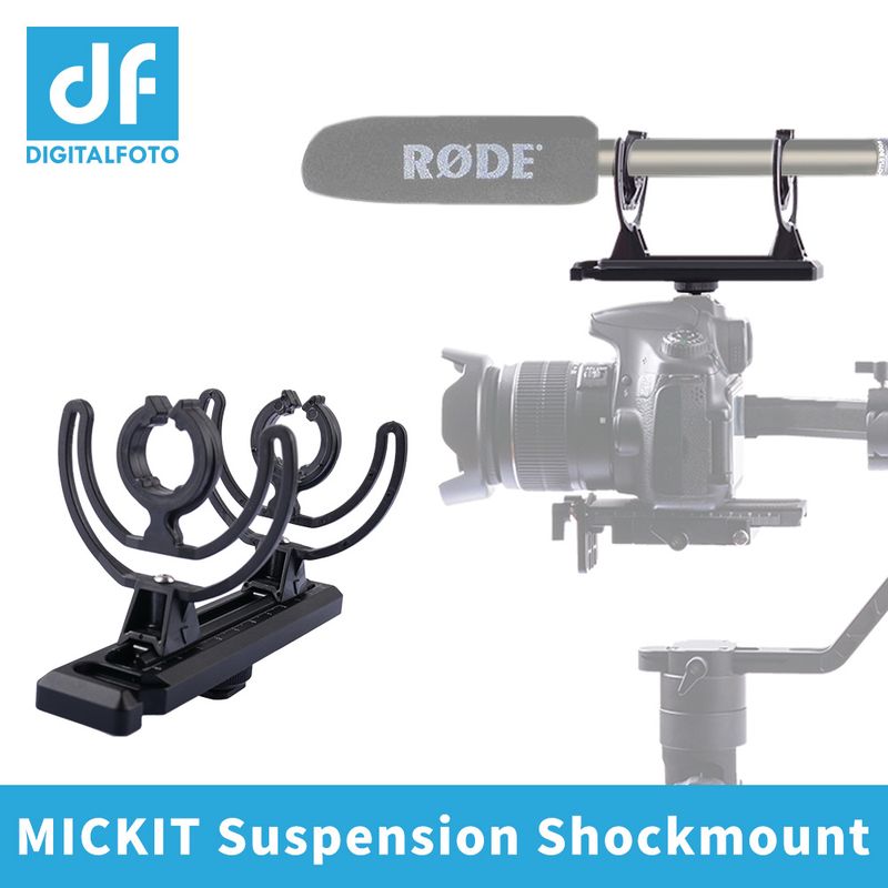 DIGITALFOTO MICKIT Suspension Shockmount Ensure Maximum Isolation From Any Handg Vibrations Hot Shoe Camera Microphone_voghion.com