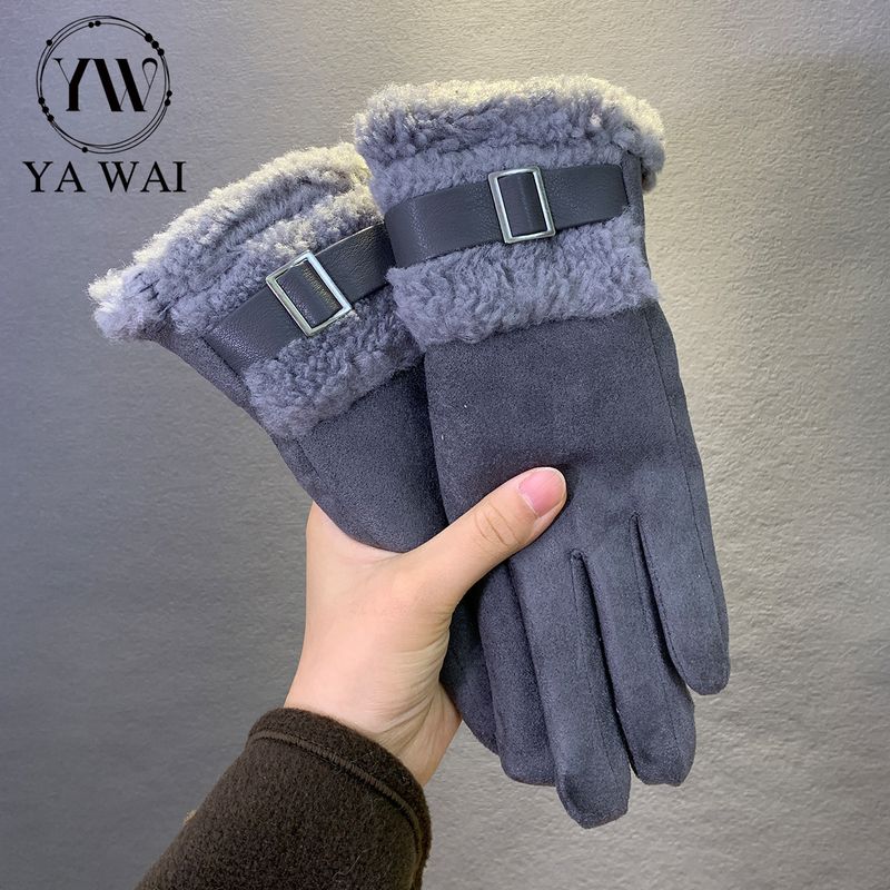 001 Invierno para mujer con forro polar, grueso y cálido, adecuado para montar a caballo, conducir, esquiar, resistente al frío._voghion.com