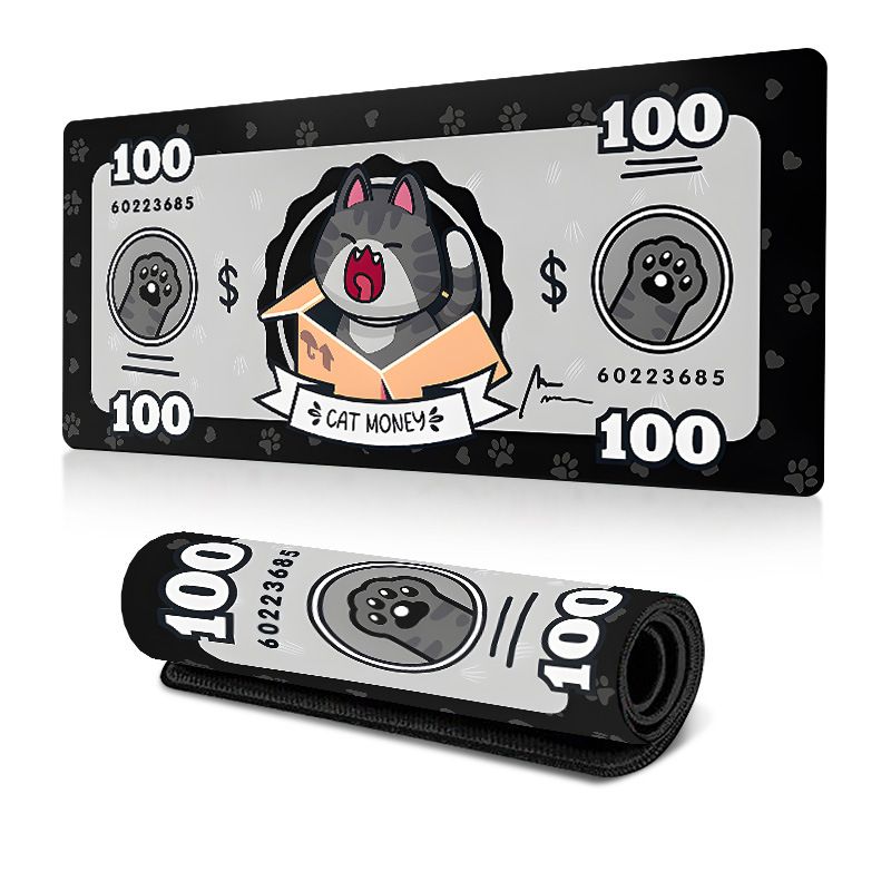 Heiß-verkauf Katze Geld Maus Pad Nette Große Büro Schreibtisch Matte Maus Pads Anime Cartoon Geld Maus Pad_voghion.com