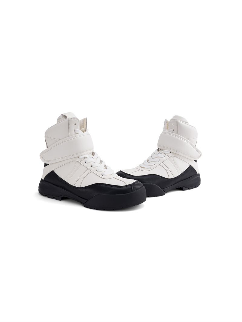 Damen Boxstiefel SGIRL TWTW Empfohlen 2025 Herbst Klettverschluss Schnürstiefel Martin Damen High-Top Schuhe Boxstiefel Kurze Stiefel_voghion.com