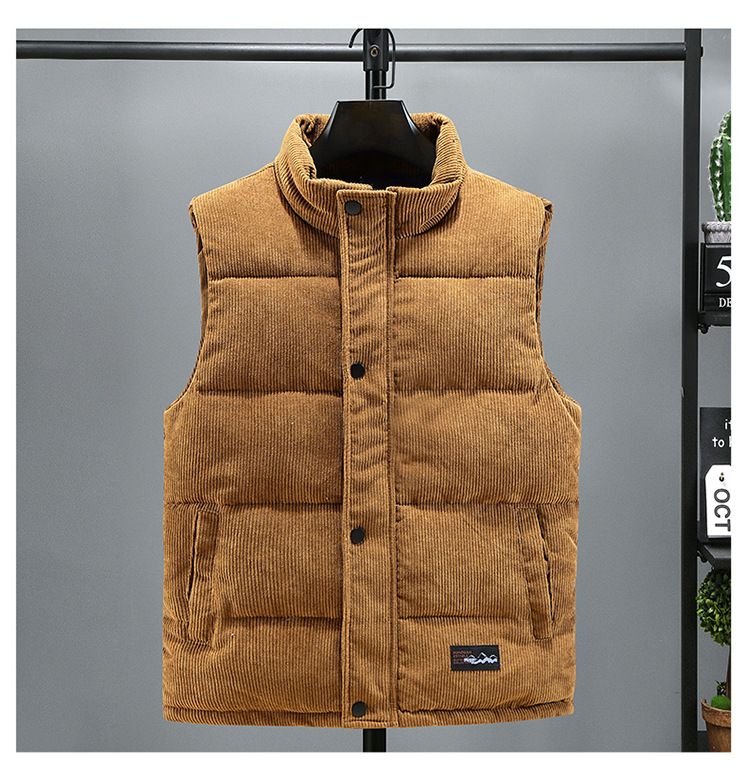 Velluto a coste molto venduto per uomo in autunno e inverno, gilet largo, canotta, top corto e spesso in cotone, clip per gilet_voghion.com