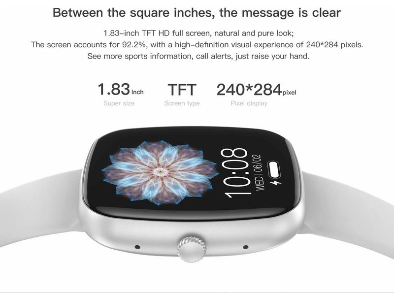 Montre connectée Bluetooth, appels, étanche, sommeil, rappel de messages, musique, sport, couple_voghion.com