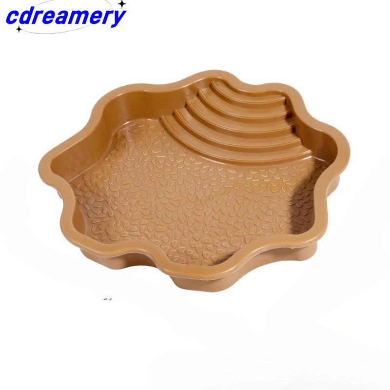 Aquatische Klettern Haustier Schildkröte Bad Pool Reptil Fütterung Gericht Wasser Topf Landschaft Aquarium Dekoration Schildkröte Lebensraum_voghion.com