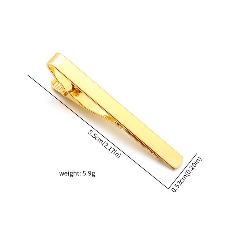 new stainless steel brushed tie clip men's simple laser wallet clip_voghion.com