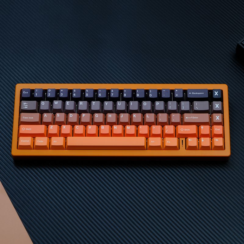 2433 Gradient Glow Sublimacja 5-stronna klawiatura mechaniczna PBT Klawisze Nadruk termotransferowy_voghion.com