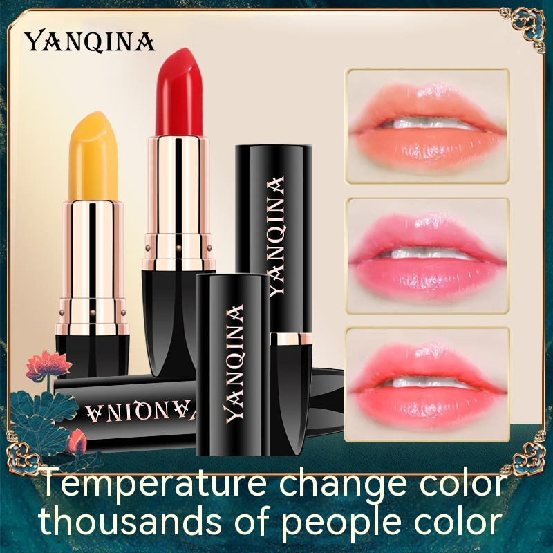 YANQINA Carotene Rossetto colorato Idratante e idratante Rossetto rosso ciliegia caldo Trucco_voghion.com