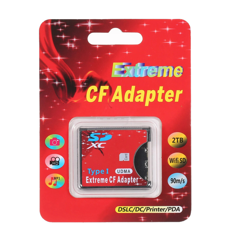 CF a Stanar Flash Tipo I Convertitore Aapter Car Reaer SLR Supporto per fotocamera WIFI SD_voghion.com