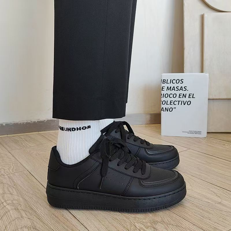 Men’s Shoes new autumn and winter hot black waterproof and non slip sports shoes men's versatile work and leisure trendy shoes_voghion.com