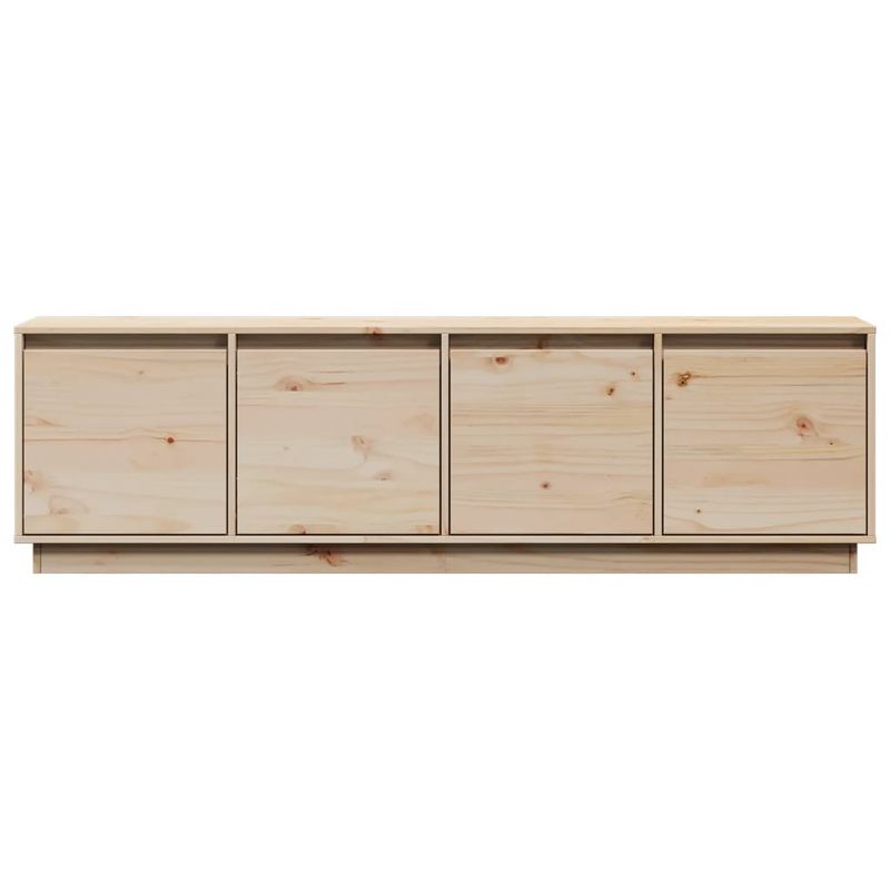 TV-Schrank 156x37x45 cm Massivholz Kiefer_voghion.com