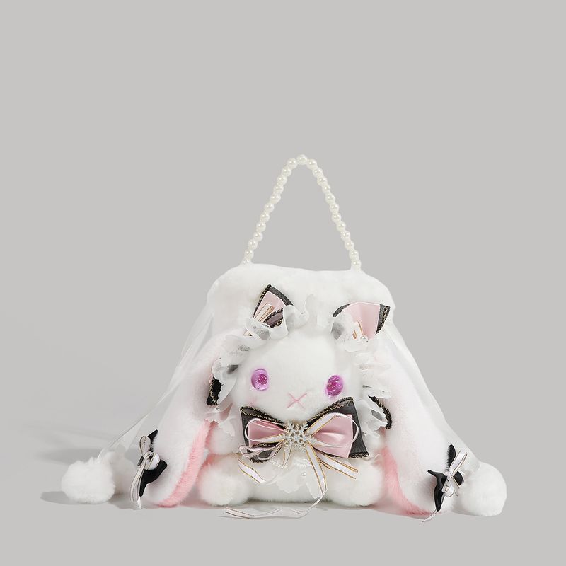 High-Value INS Style Lolita Rabbit Bag Full Set Small Flower Patchwork Genuine High-End Zodiac Gift For Girls_voghion.com