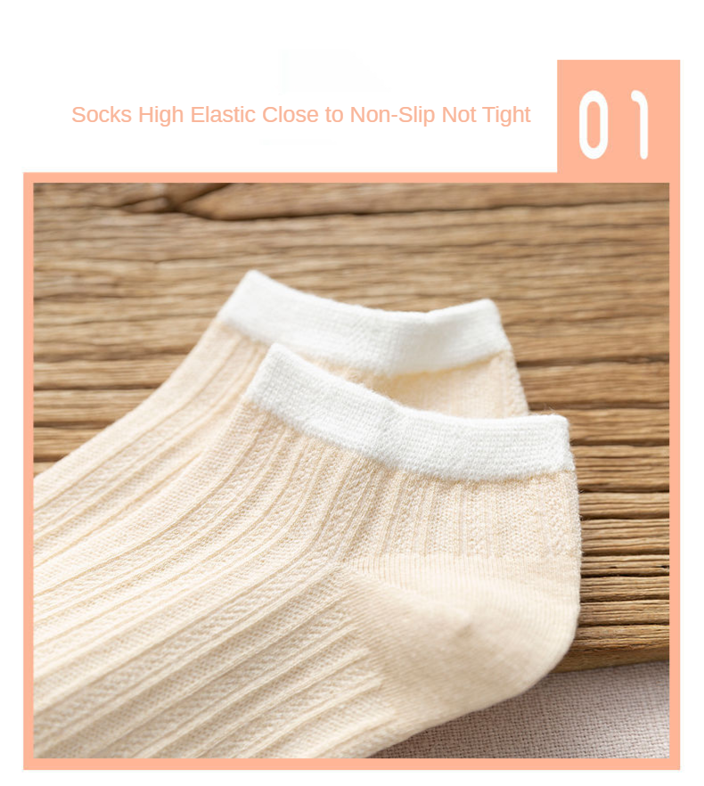5 Paare/paket Frau Polyester Knöchel Unsichtbare Socken Stickerei Neuheit Nette Atmungsaktive Boot Kurze Socke Chausette_voghion.com