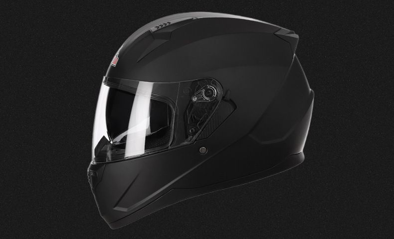 Casco da moto Casco da moto con doppia lente traspirante e copertura integrale per tutte le stagioni_voghion.com