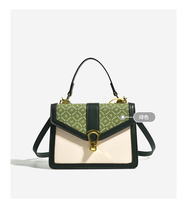 Versione coreana della piccola borsa quadrata di moda di lusso leggera 2023 primavera nuovo temperamento tutto-fiammifero stile contrasto colore borsa da donna borsa a tracolla_voghion.com