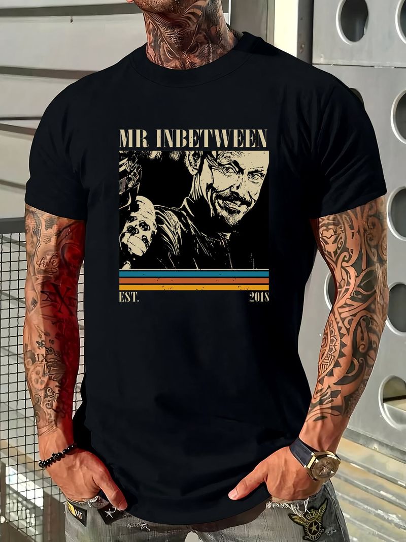 Maglietta da film Mr Inbetween, stile felpa classica per coppie, estiva, unisex, morbida, da indossare tutti i giorni, leggermente comoda, elegante._voghion.com
