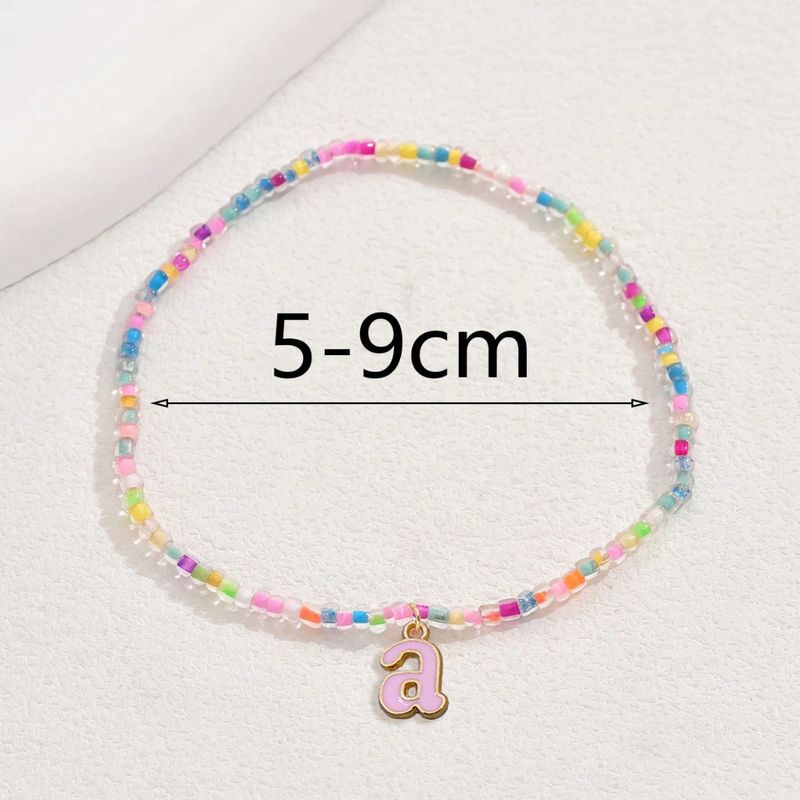 Neue heiße verkaufende Licht Luxus Öl Tropf Brief Glas Perle Fußkettchen für Frauen Mode vielseitig elegante Fuß Schmuck_voghion.com