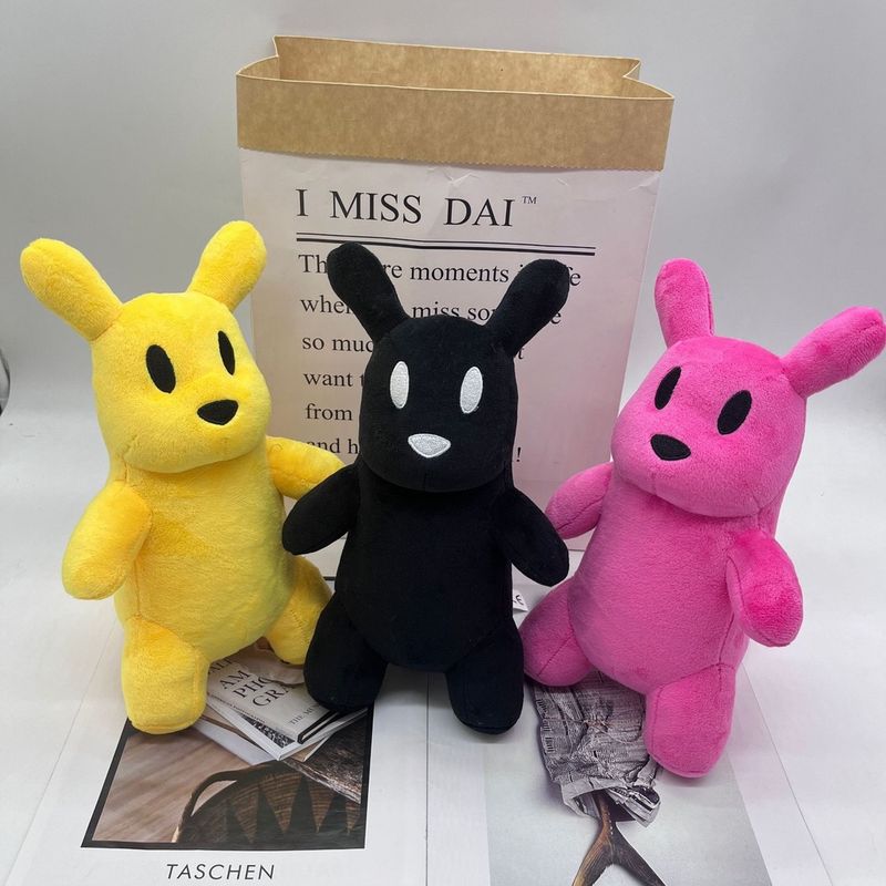 White World Slug Rain Cat Plush Toy Stuffed Animal Gift For Kids_voghion.com