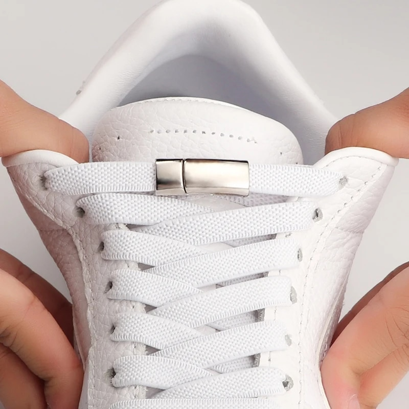 NUOVI Lacci NoTie Clip per scarpe magnetiche Lacci elastici piatti elasticizzati Sneakers Donna Uomo Bambini Lacci Casual per_voghion.com