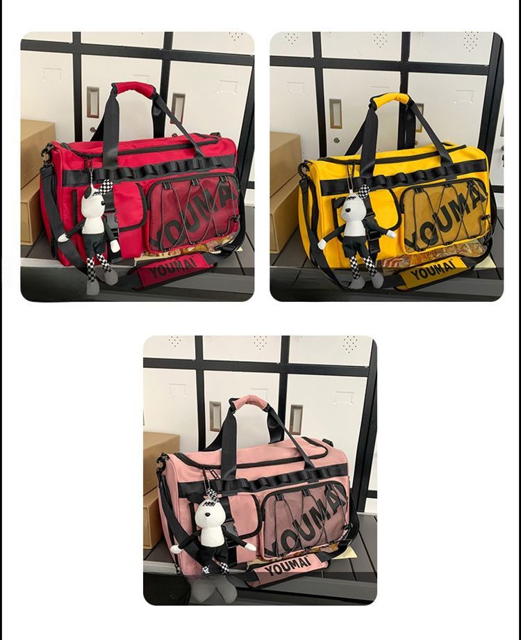 Borsa da viaggio portatile per palestra, zaino da uomo in stile americano, doppia spalla, grande capacità, per attività all'aperto e studenti_voghion.com