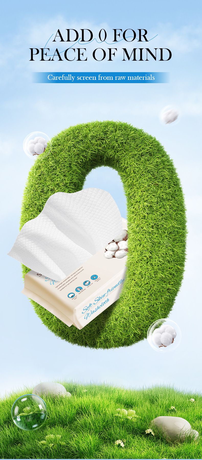 Full English Soft Facial 30 Sheets SADOER Face Cleansing Makeup Removal Towels_voghion.com