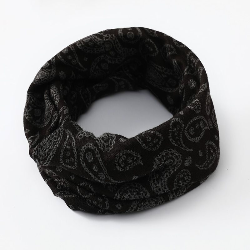 Pure Cotton Straight Warm Gaiter For Men And Women, Neck Warmer, Autumn Riding Windproof Face Mask, Versatile Solid_voghion.com
