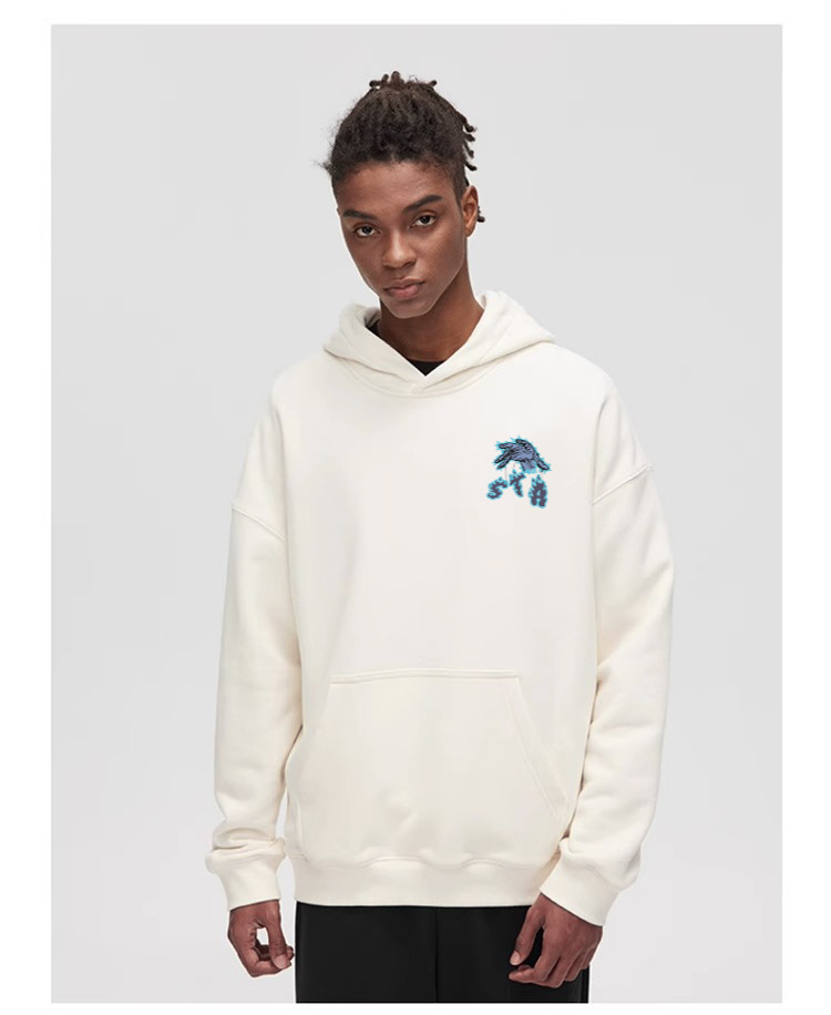 Felpe con cappuccio di marca nazionale di tendenza da uomo per uomo e donna in autunno e inverno felpe con cappuccio allentate in puro cotone pesante pesante_voghion.com