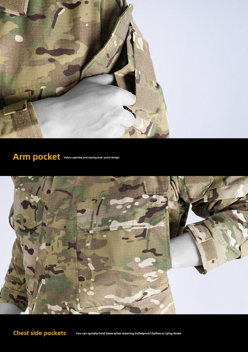 Set de costum de camuflaj jachetă G3 pentru bărbați - Top camuflaj MC, îmbrăcăminte tactică în aer liber Set complet de echipamente_voghion.com
