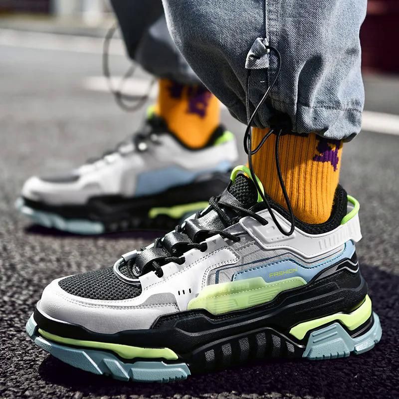 2023 Scarpe casual sportive con lacci traspiranti alla moda maschile di alta qualità da uomo, scarpe da ginnastica retrò e robuste, da corsa_voghion.com