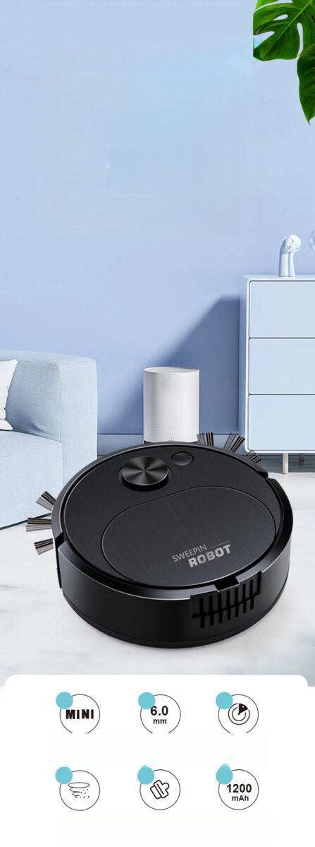 Robot Fully Automatic Household Mini Cleaning Machine USB Charging Smart Vacuum Cleaner Gift_voghion.com