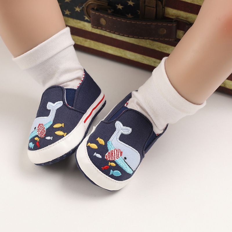 Mother & Kids Spring and autumn 0-1 year old baby cartoon canvas shoes_voghion.com