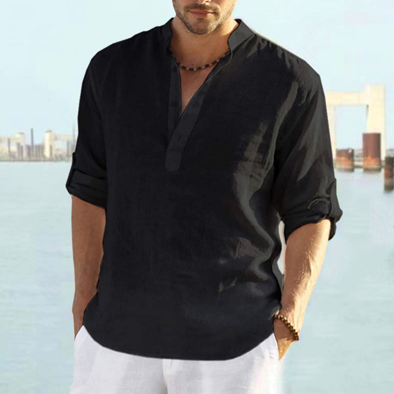 2023 Camicia da uomo all-match casual alla moda_voghion.com