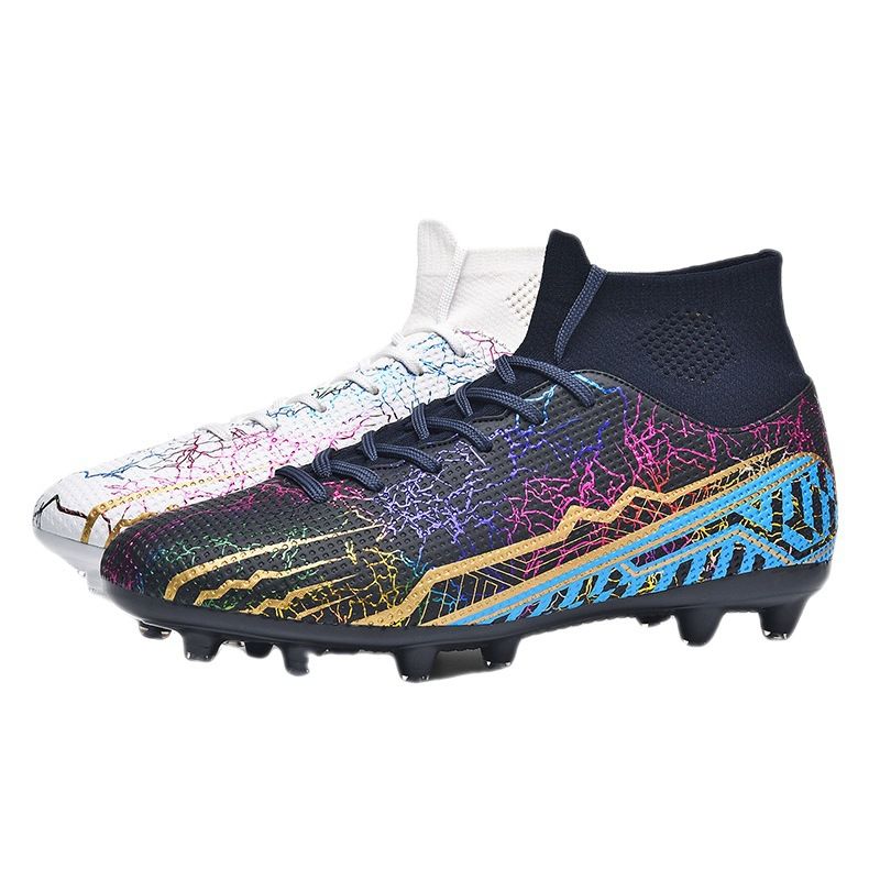 High-top For Men, Women, And Children, TF Artificial Grass AG Cleats, Student Leather Soccer , Large Size Training_voghion.com