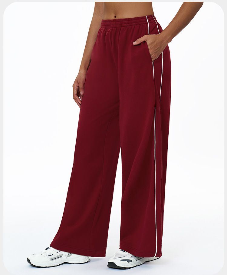 Dames joggingbroek met hoge taille en zakken - Comfortabele losse joggingbroek voor hardlopen, yoga en buitenactiviteiten_voghion.com