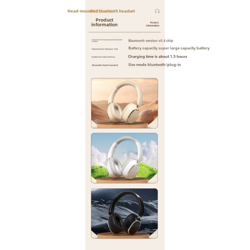 Nuovo auricolare pieghevole in metallo M15 Auricolare Bluetooth TYPE-C Subwoofer HIFI Auricolare wireless_voghion.com