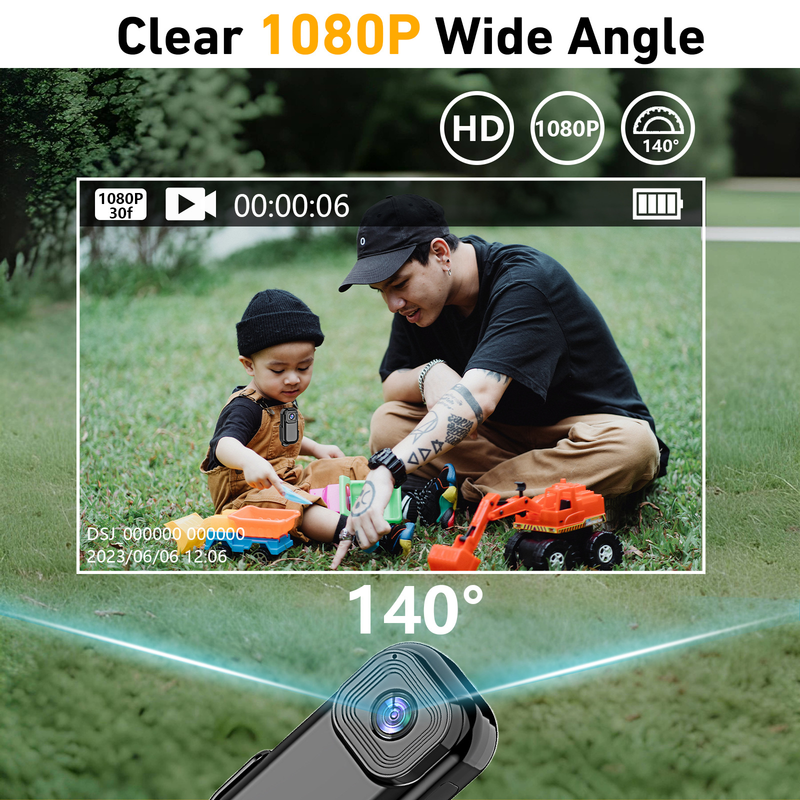 360° WiFi vanjska sportska kamera HD 1080 zaslon u boji snimač videokamera za provođenje zakona_voghion.com