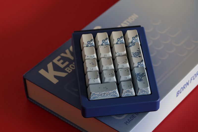 Krytka klíčů Jkdk a bílá porcelánová modrá průhledná 87 104_voghion.com